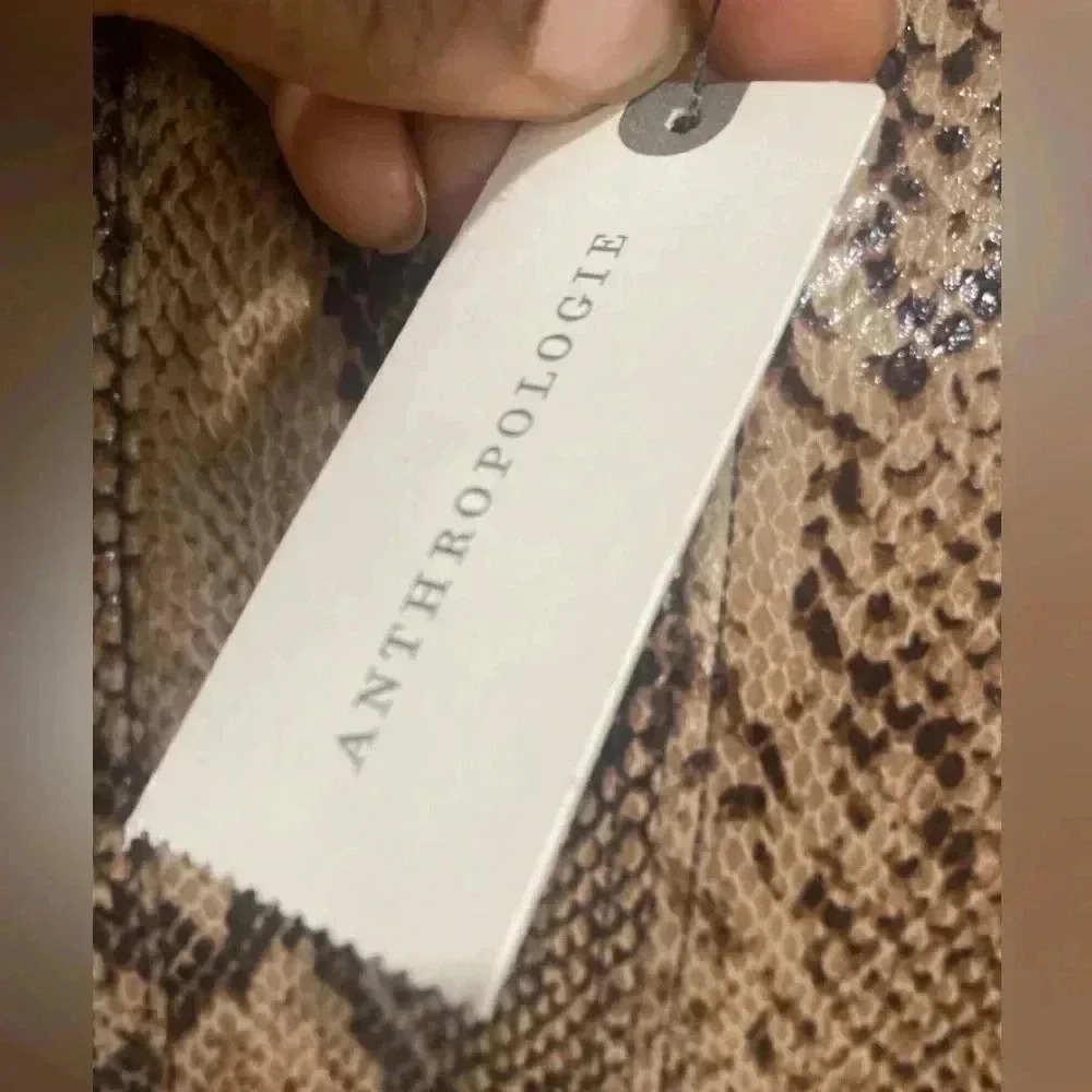 Nwt Anthropologie Current Air Python Print Midi L… - image 8